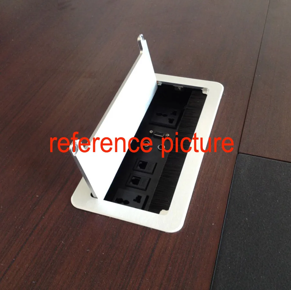 Европейская штепсельная вилка/настольная розетка/гнездо из алюминиевого сплава