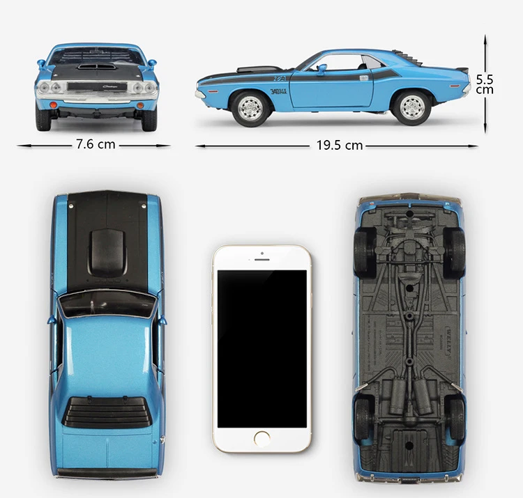 WELLY 1:24 Масштаб литой игрушечный автомобиль 1970 DODGE Challenger T/A Модель автомобиля металлический классический игрушечный автомобиль из сплава для детей Коллекция подарков