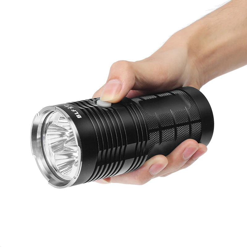 Супер яркий BLF Q8 4x XP-L 5000 люмен на открытом воздухе для кемпинга 18650 нейтральный белый мощный светодиодный фонарь IPX-8 Фонарь светодиодный фонарь