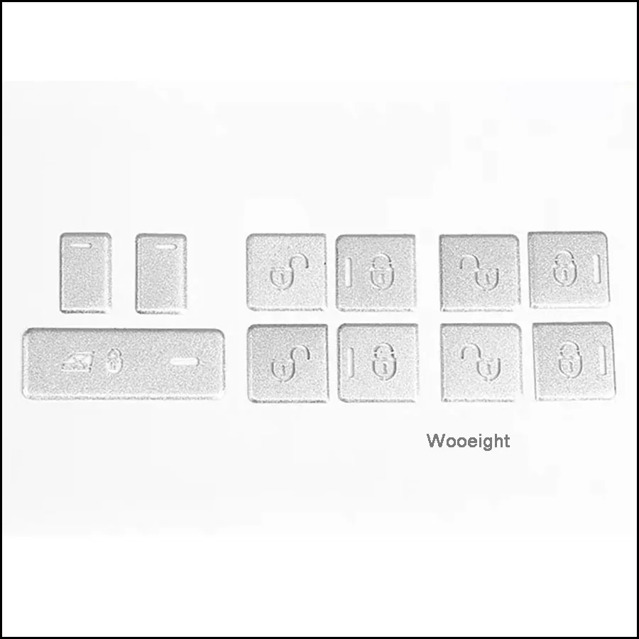 Wooeight 11 шт. Алюминиевые наклейки на кнопки управления дверью и окном для Land Rover Range