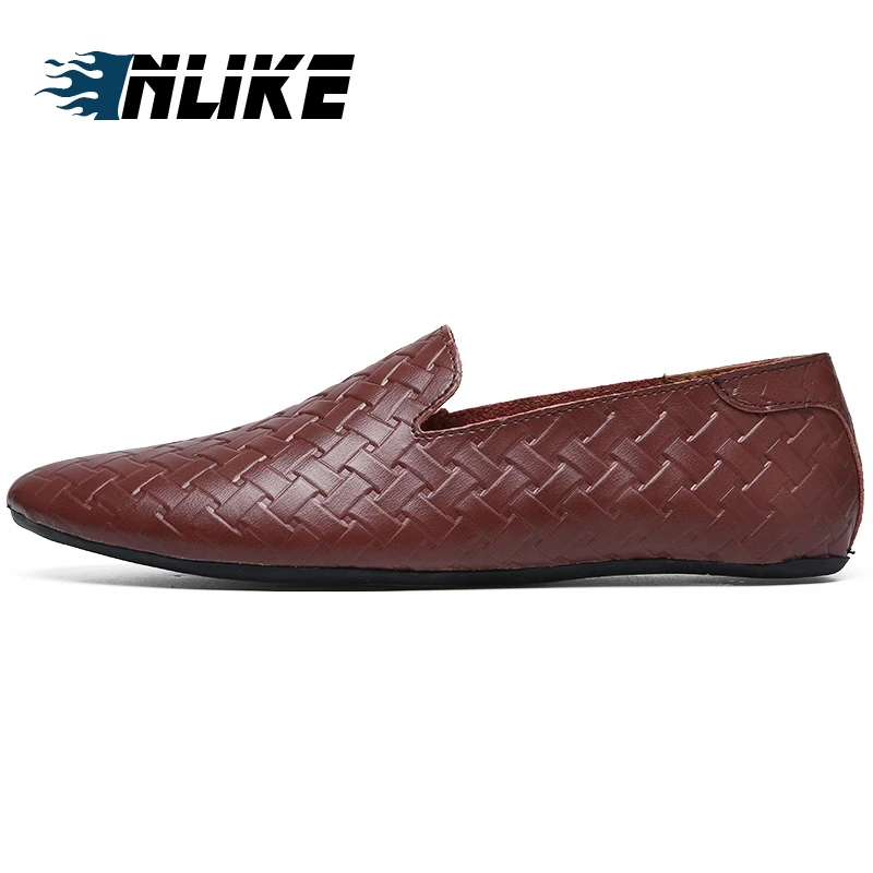 INLIKE/Мужская обувь мужские мокасины из натуральной кожи мягкая удобная мужская