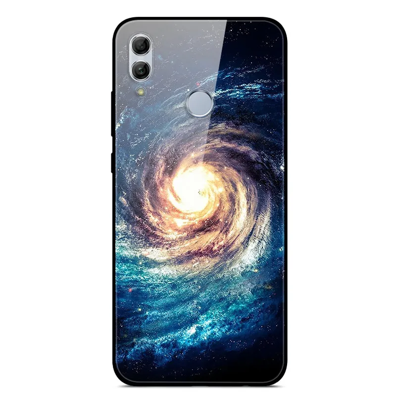 Чехол для huawei Honor 10 Lite с милым узором, стеклянный чехол на заднюю панель, Жесткий Чехол для huawei Honor 10 Lite, бампер для телефона, корпус, Funda, светильник - Цвет: 20