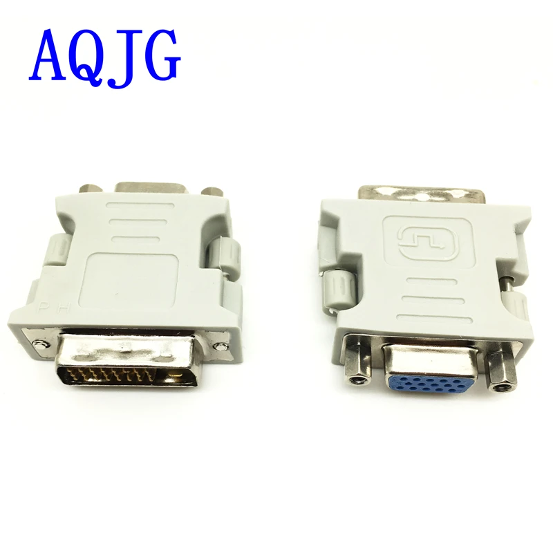 Адаптер DVI 24 + 1 штекер на гнездо VGA 15-контактный преобразователь HDMI в ATI адаптер AQJG