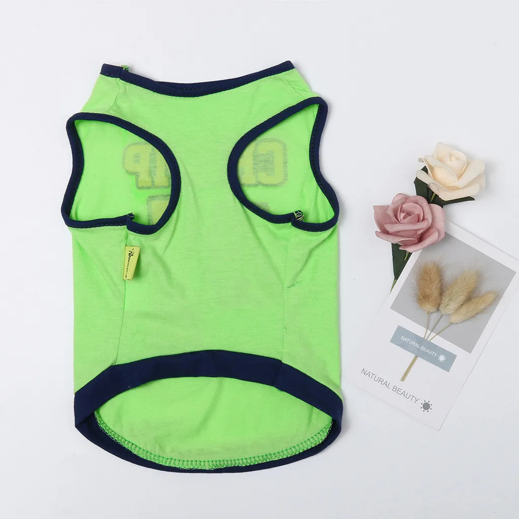 Собака Кошка новый жилет для животных Летний дышащий Удобный текстовый узор