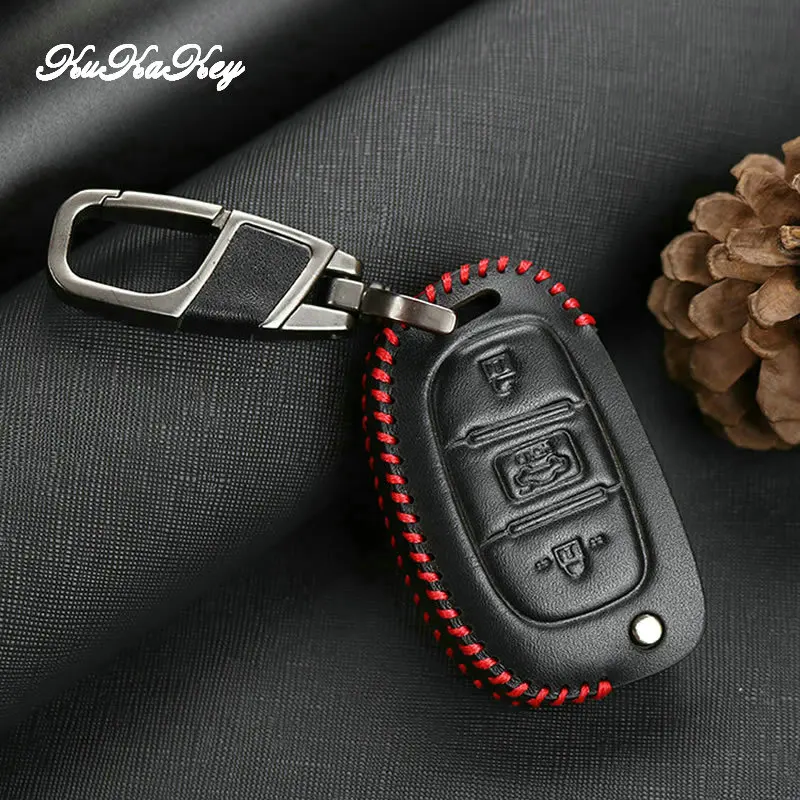 Чехол для автомобильного ключа Hyundai чехол из натуральной кожи сумка Hb20 I30 IX20 Elantra