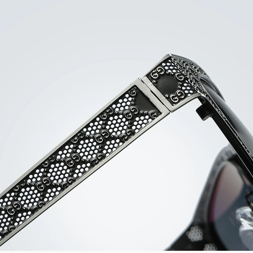 

Alloy Cool Men Retro Grey Frame Cool Men Polarized Sunglasses Custom Made Myopia Minus Prescription Polarized Lens -1 To-6