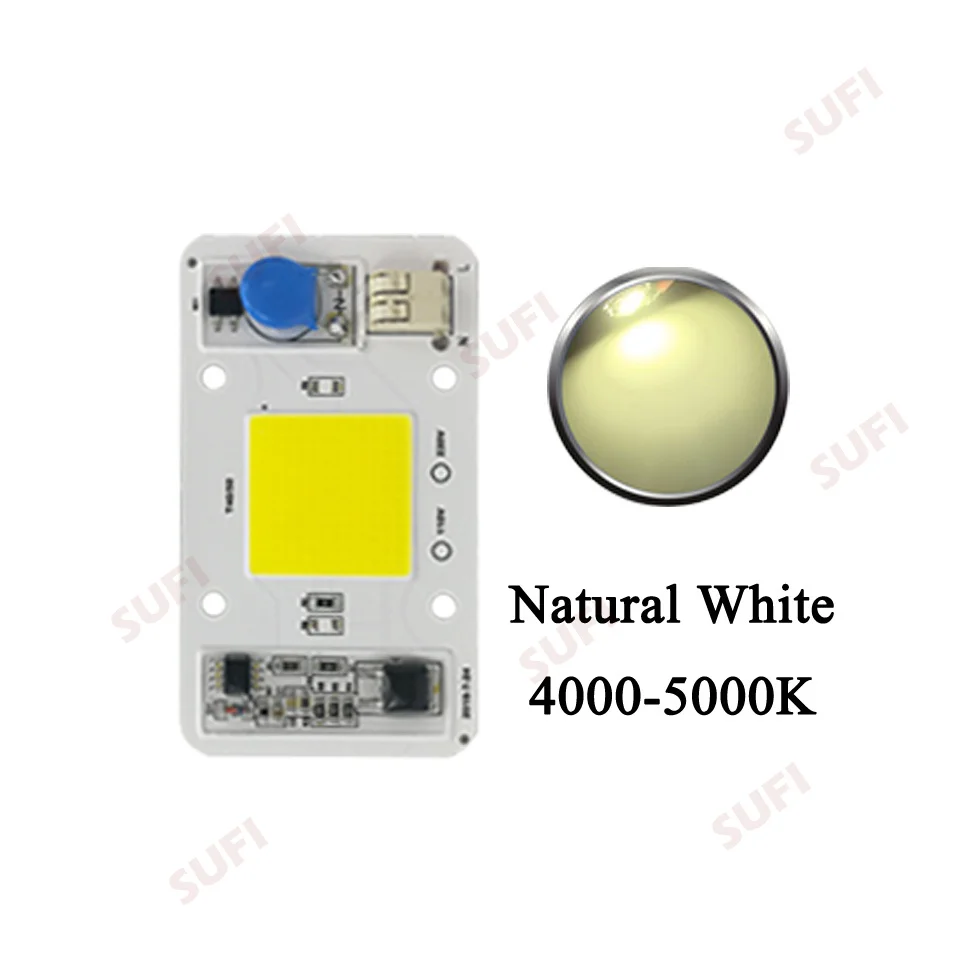 

LCFOCUS Светодиодная лампа 50 Вт, 2 шт., красный, синий, полный спектр