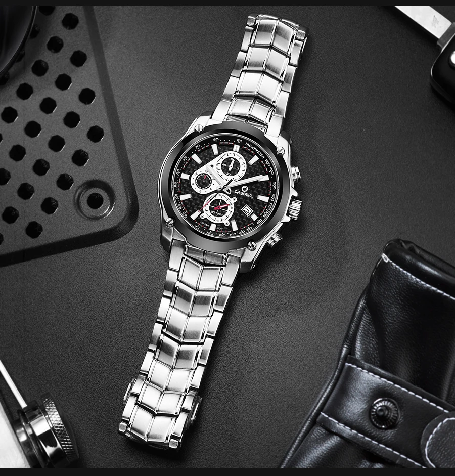 CASIMA мужские часы Chronograp спортивные модные 100 м водонепроницаемые военные кварцевые наручные часы для ныряльщика мужские часы saat Relogio Masculino