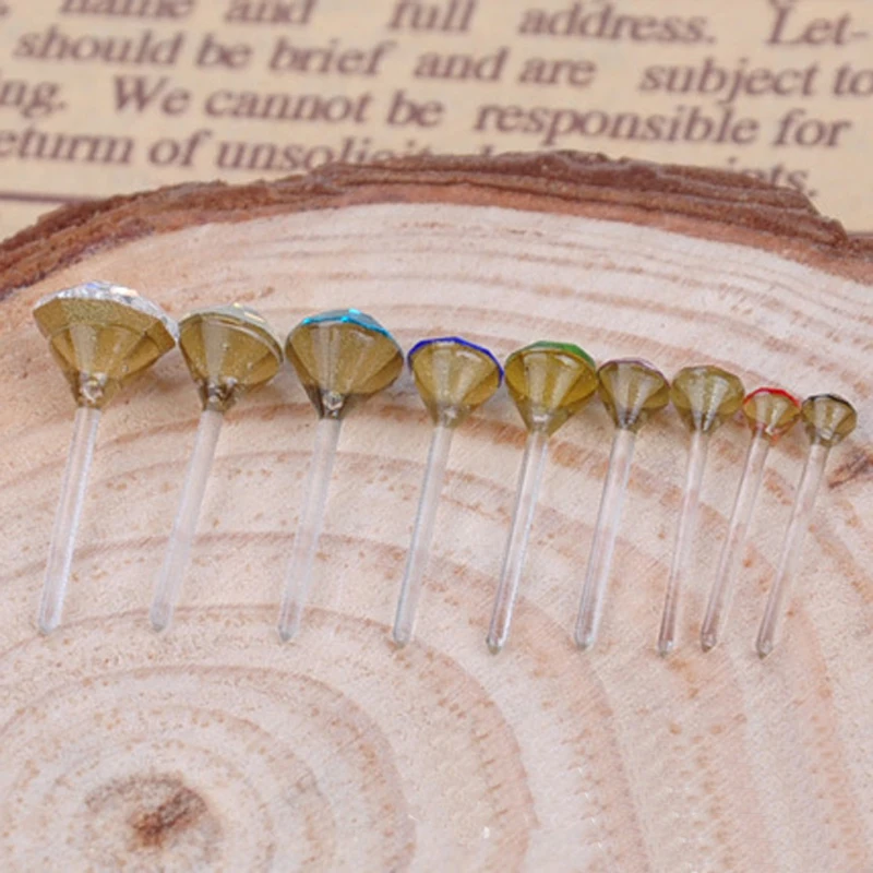 Унисекс в Корейском стиле микс Цвет 20 пар/упак. круглые стразы с украшением виде