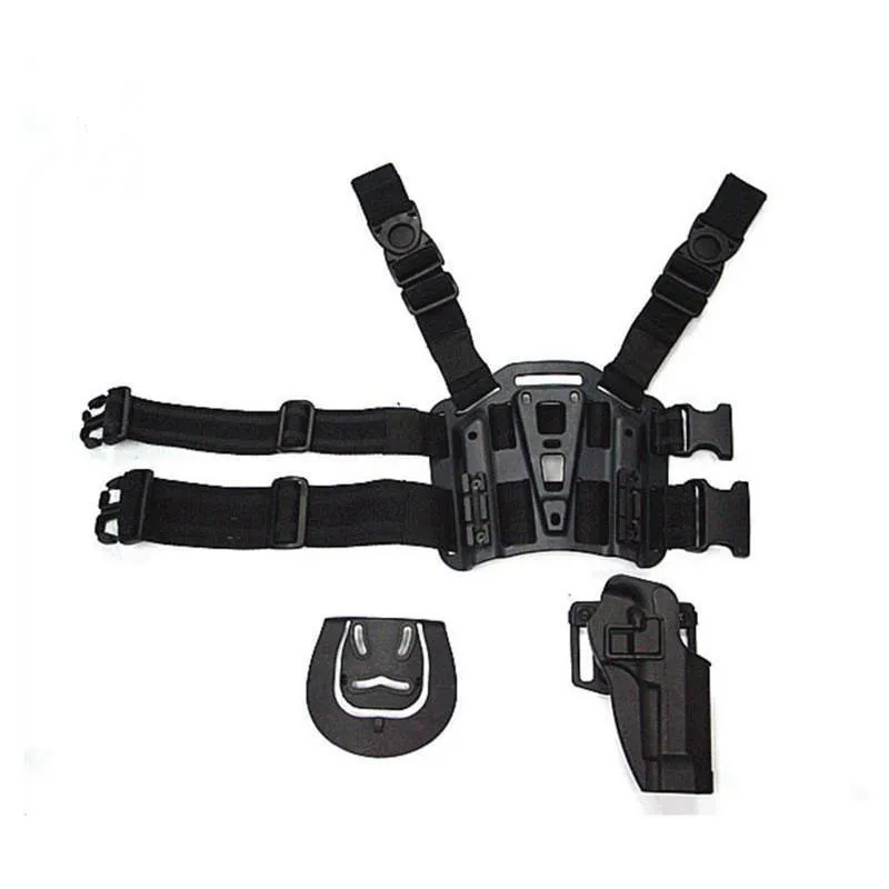 M92 96 Gun Holster Case Concealment Thigh Leg Hunting Accessories Pistool Holster+Mag Pouch+Flashlight set | Спорт и развлечения