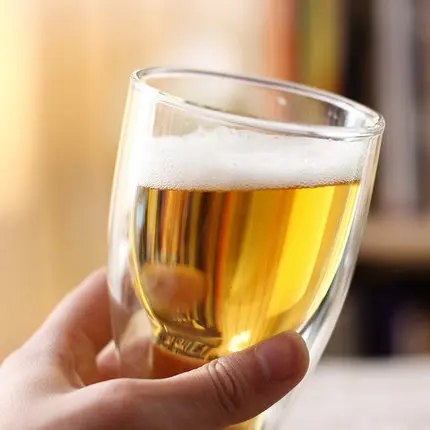 Взрывобезопасная изоляционная креативная двухслойная стеклянная кружка для