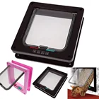 Откидная дверь для питомцев, коричневый замок с замком, 3 размера, 4 способа, для кошек, щенков, собак, розовый, черный