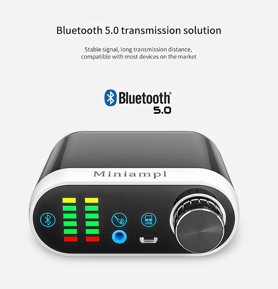 AIYIMA TPA3116 Bluetooth 5,0 усилитель мини класса D стерео цифровой усилитель мощности аудио домашний усилитель 3,5 мм USB вход для мобильного планшета