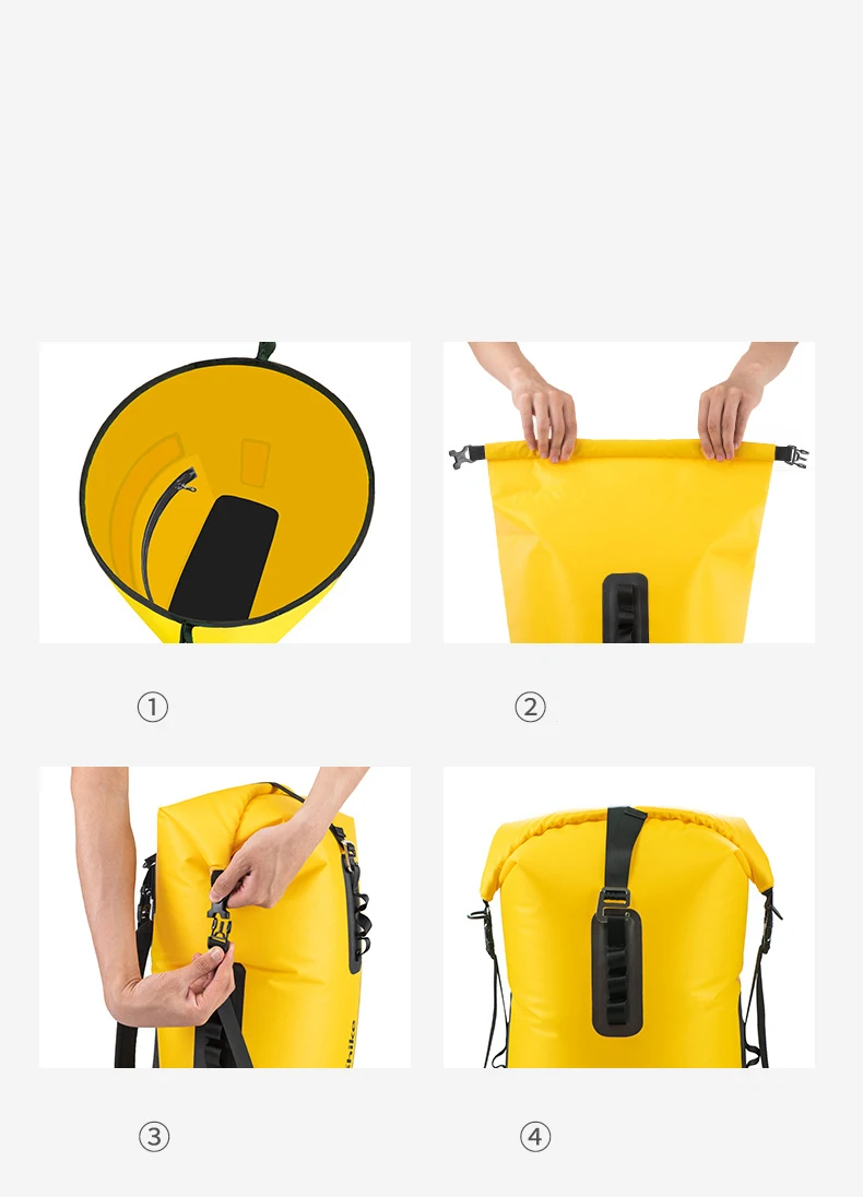 Naturehike сумка с двойным плечом, водонепроницаемая сумка 28L, сухой и влажный разделительный мешок, складной спасательный жилет из ТПУ