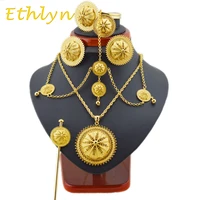 ethlyn classic big ethiopian jewelry hair sets gold color hair jewelry sets african jewelry ethiopian best women gifts s22a