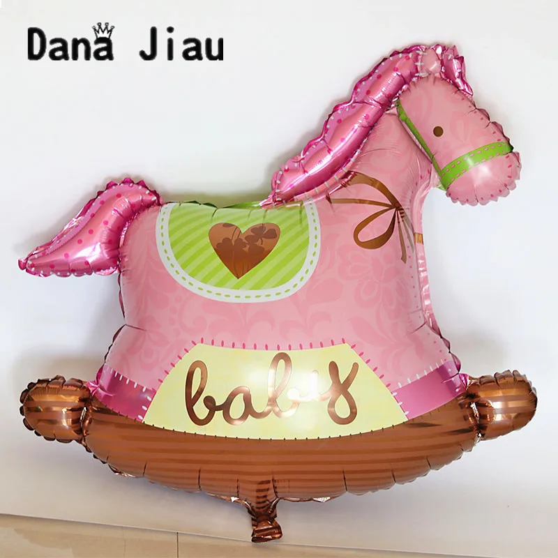 Большой 82*89 см розовый детский hobbyhorse детские игрушки Воздушные шары для дня