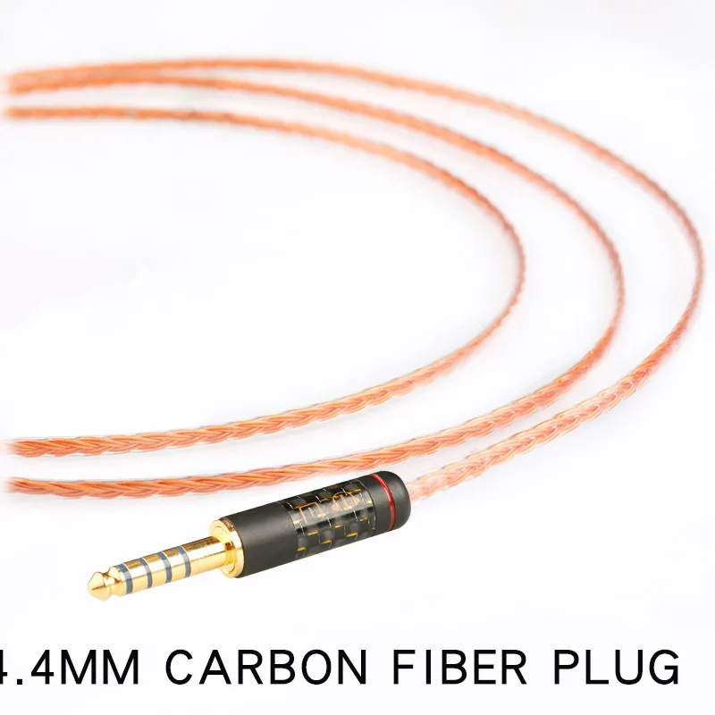 4.4 mm Plug Xiaofan A4 8 ядро нормально серебряные обновления кабель 2,5/3,5/4,4 мм балансный кабель с MMCX/2pin разъем для sony ex1000 ie80 se846 535 - Цвет: 4.4 mm Plug