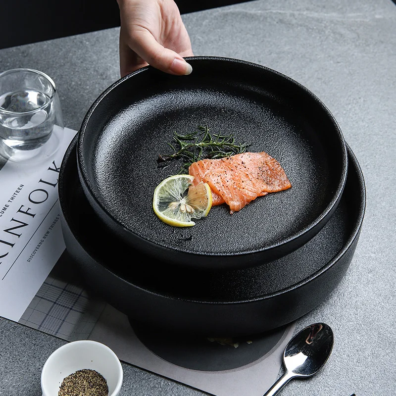 Из европейской керамики западное блюдо круглая Суповая тарелка десерт чаша