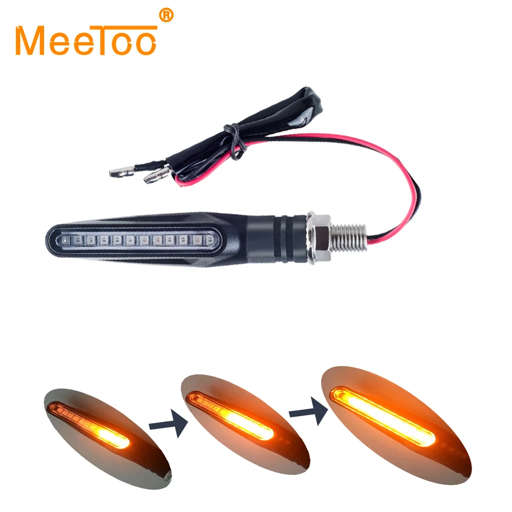 MeeToo 1 шт. светодиодный мотоциклетные индикаторы сигнала поворота сигнал