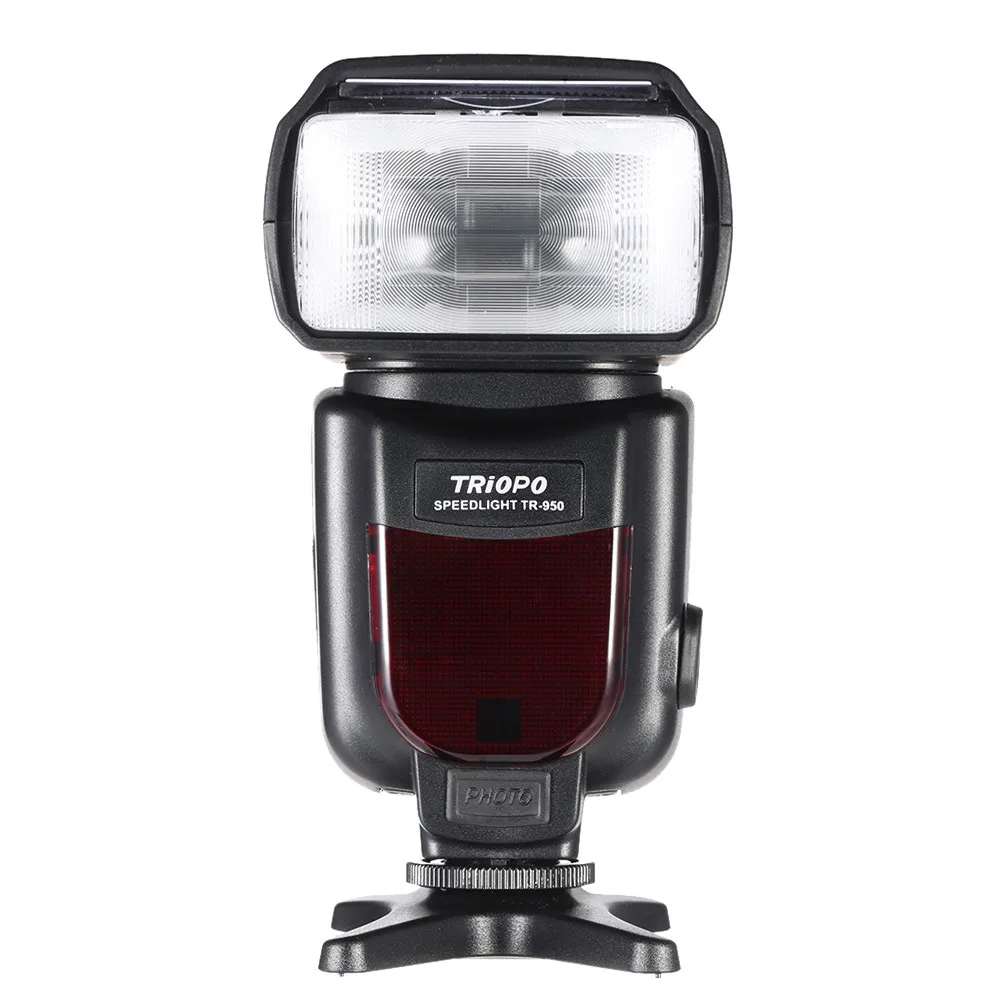Новая вспышка TRIOPO TR 950 Speedlite универсальная для камеры Nikon Canon Pentax DSLR|Фотовспышки| |