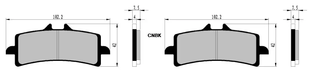 Набор тормозных колодок для суппортов BREMBO Racing GP4 RX 220 B 01 010 радиальный