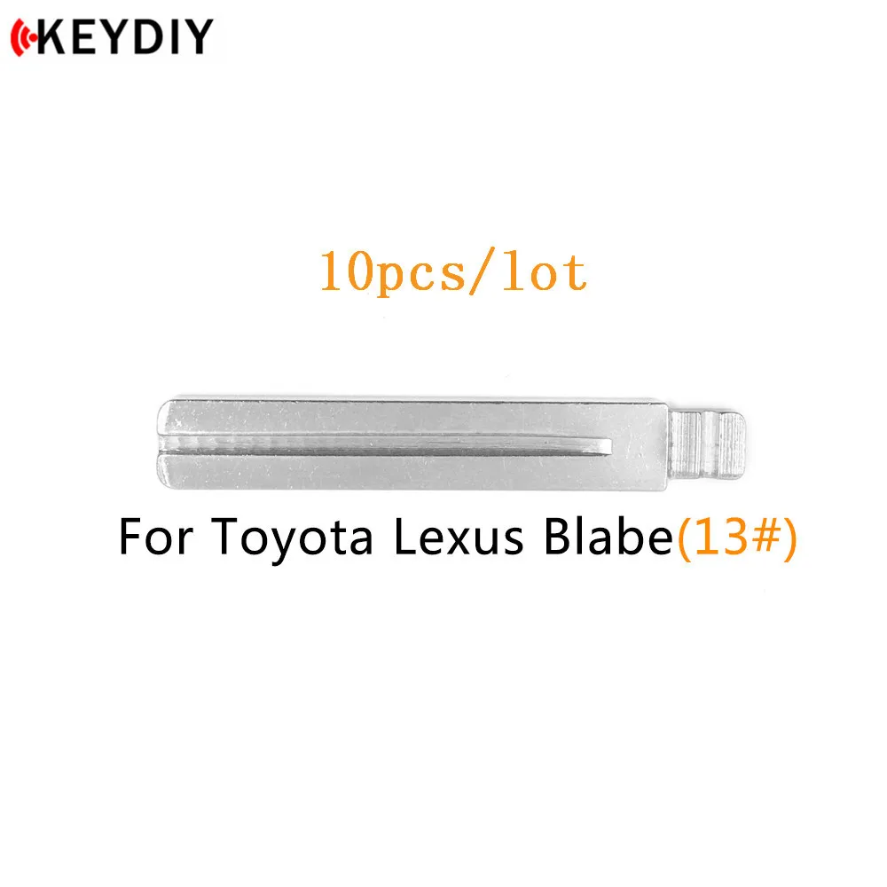KEYDIY 10 шт./лот металлический пустой откидной ключ типа #13 для Hyundai IX35 Toyota Crown TOY40|for