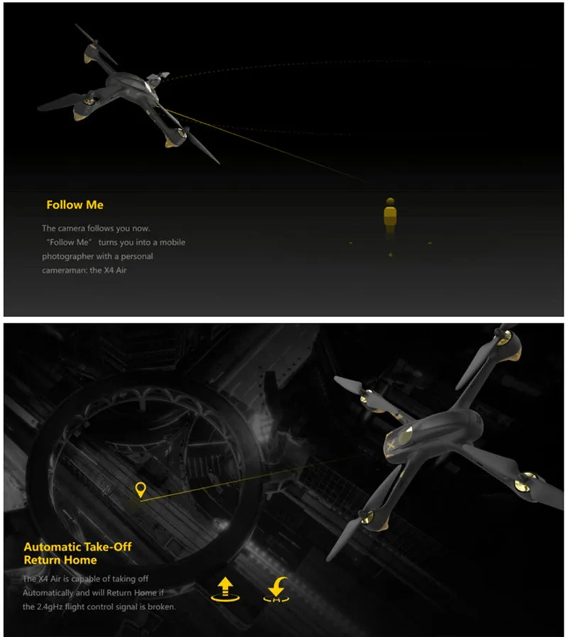 Hubsan X4 AIR H501A+ H906A передатчик с HT500 реле wifi FPV Бесщеточный Радиоуправляемый квадрокоптер с камерой 1080P Дрон RTF