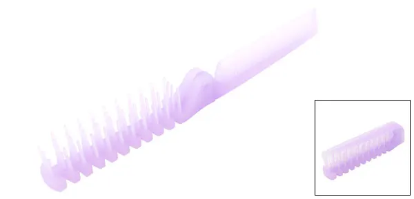 Travel Handy Dual Head Purple Plastic Foldable Hair Brush Comb Hairdressing For Ladies | Красота и здоровье
