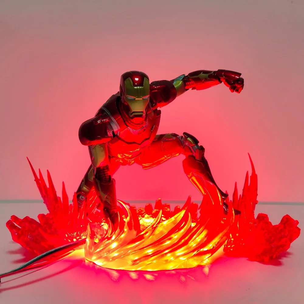 Super hero светодиодная вспышка ночной Светильник фильм DIY ночника Hero Мощность сцена