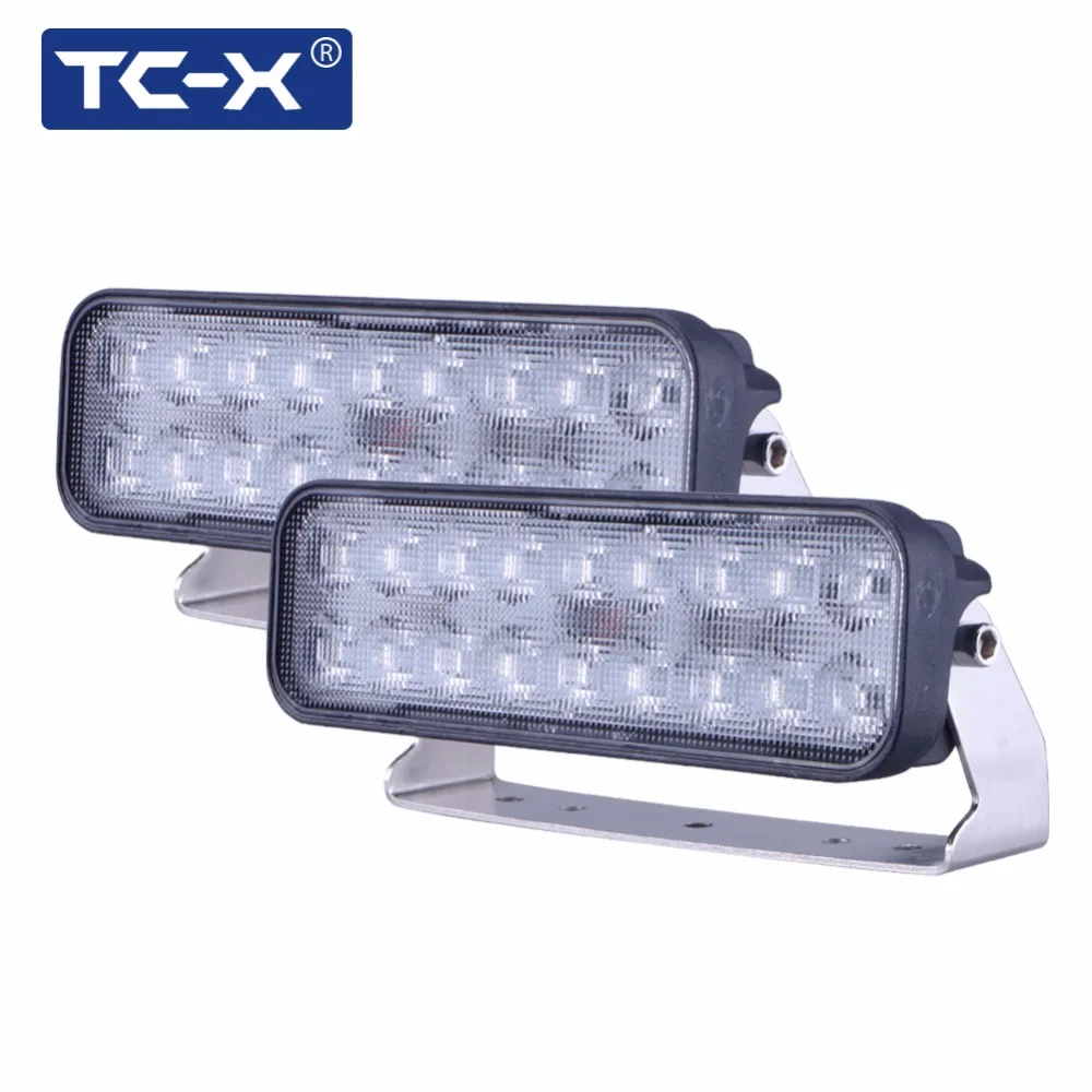 TC X 2 Шт./лот 9 Дюймов 54 Вт Ультра Потоп Свет Бар автомобиль для укладки