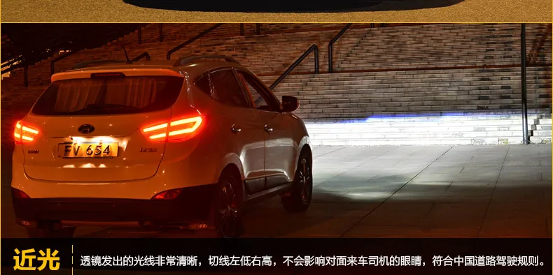 Стайлинг автомобиля фары для hyundai IX35 10-13 светодиодный фонарь для IX35 светодиодный фонарь дневного света светодиодный DRL биксеноновый HID