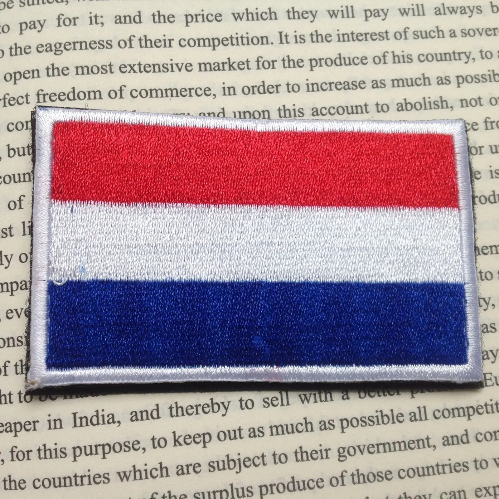 Голландский национальный флаг Нидерландов Волшебная наклейка обруч и петля