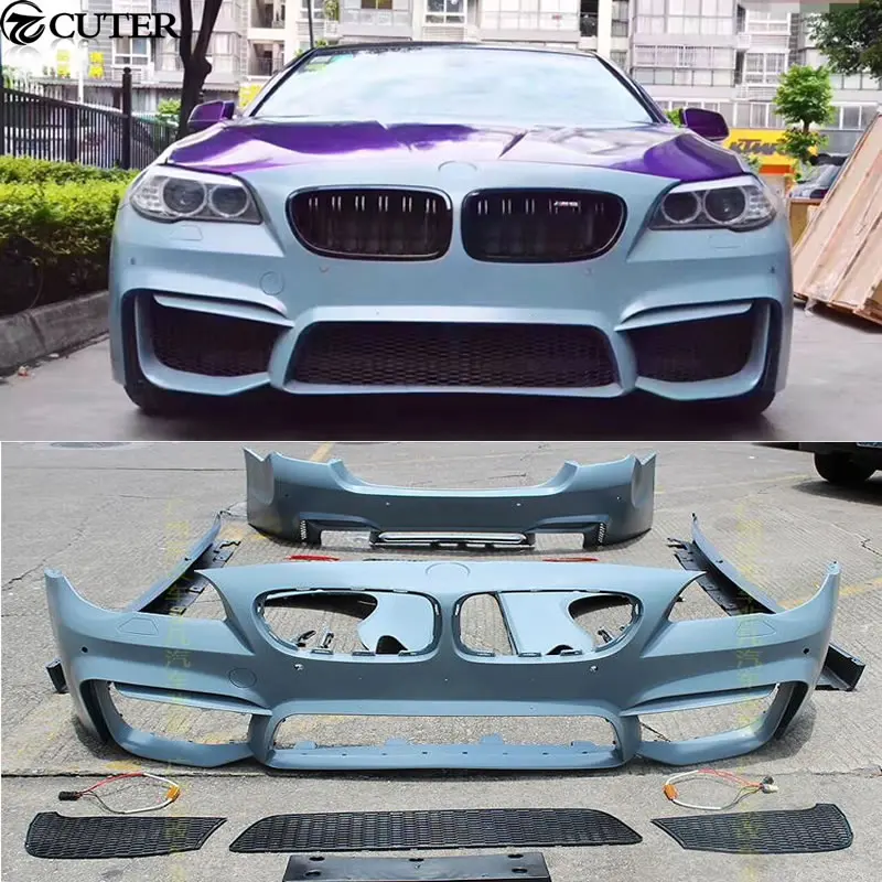 F10 F18 5 серия M5 Комплект кузова автомобиля PP Неокрашенный передний бампер крыло