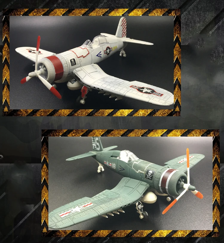 6 шт. пластиковые DIY военные модели США F4U Corsair Истребитель модели строительные наборы 4D 1/48 WW2 самолет Кирпичи Модель игрушки для детей
