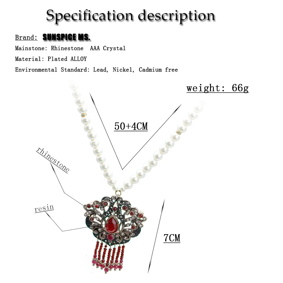 Винтажные индийские женские длинные бусы цветок ожерелье с подвеской-кисточкой
