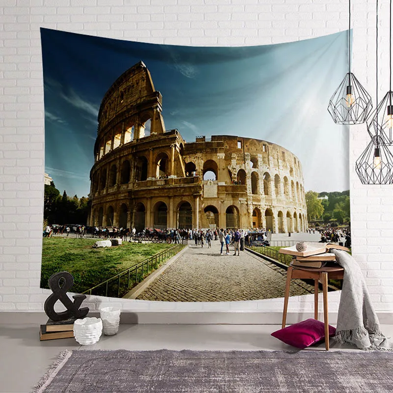 

Tapestry wall hanging Bohemian bedspread dorm decor tapestries table cloth yoga mat Rug Architectural attraction pyramid