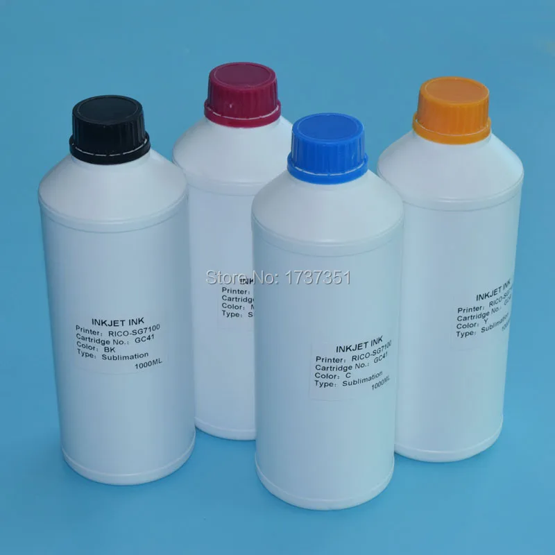 

4 Color *1000ML Sublimation ink for Ricoh GC41 for Ricoh SG3100 SG2100 SG2010L SG3120SF SG3110 SG7100 SG3110DNW