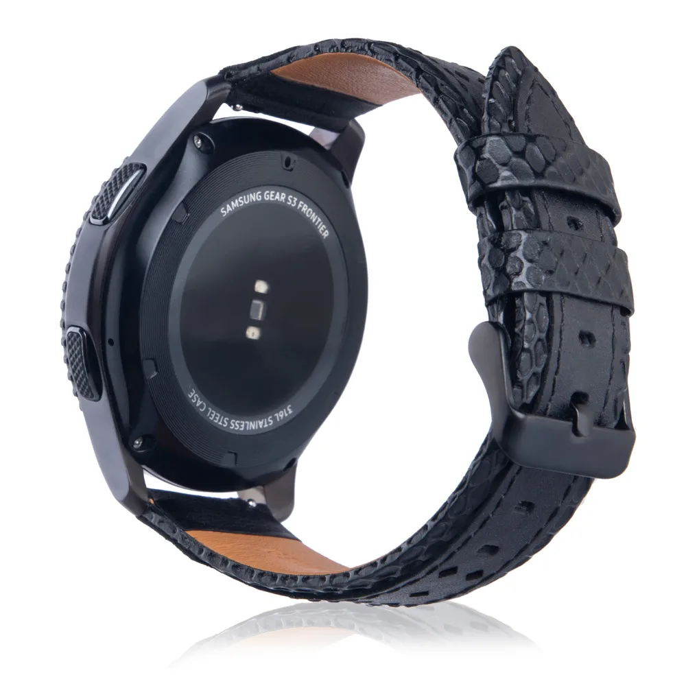 22 мм 20 huami amazfit bip Pebble Time кожаный ремешок для samsung Шестерни спортивные S2 S3