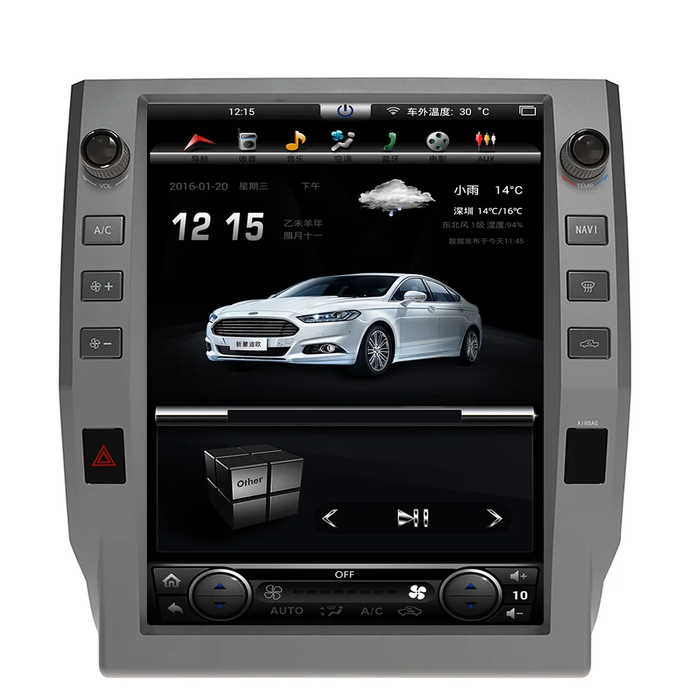 Автомобильный мультимедийный проигрыватель Tesla style 1 din Android 8 с радио стерео GPS для