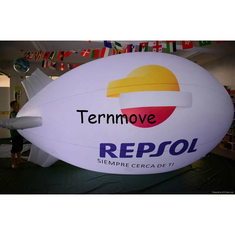 inflatable airship with light advertising/0.18mm PVC flying helium blimp promotion airplane zepplin | Игрушки и хобби