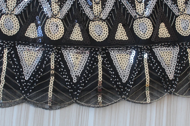 Женская винтажная мини юбка с волнистым краем и блестками|beaded mini skirt|designer skirtdesigner