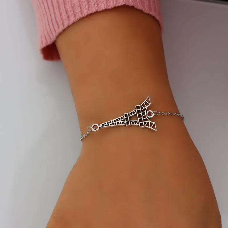 1 шт. модные очаровательные браслеты звенья цепи браслет крест сердце манжеты