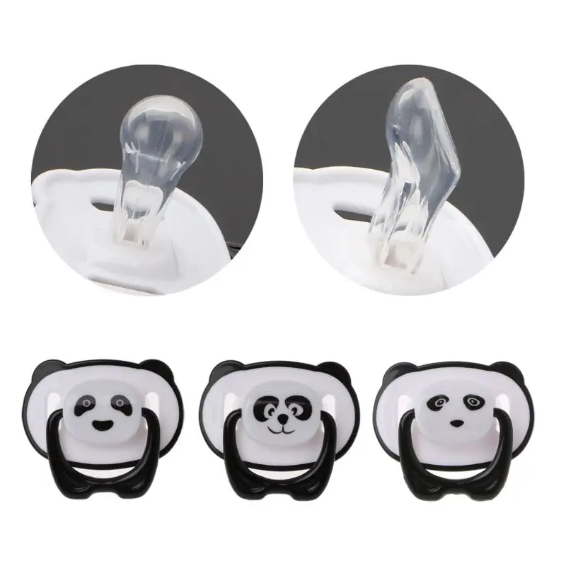 

New Panda Newborn Baby Silicone Orthodontic Soother Dummy Pacifier Infant Nipple