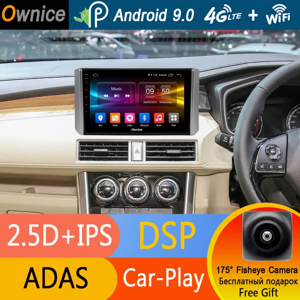 1Din 9 &quotIPS Android 0 Восьмиядерный 4G + 32G Автомобильный DVD Радио стерео плеер для Mitsubishi