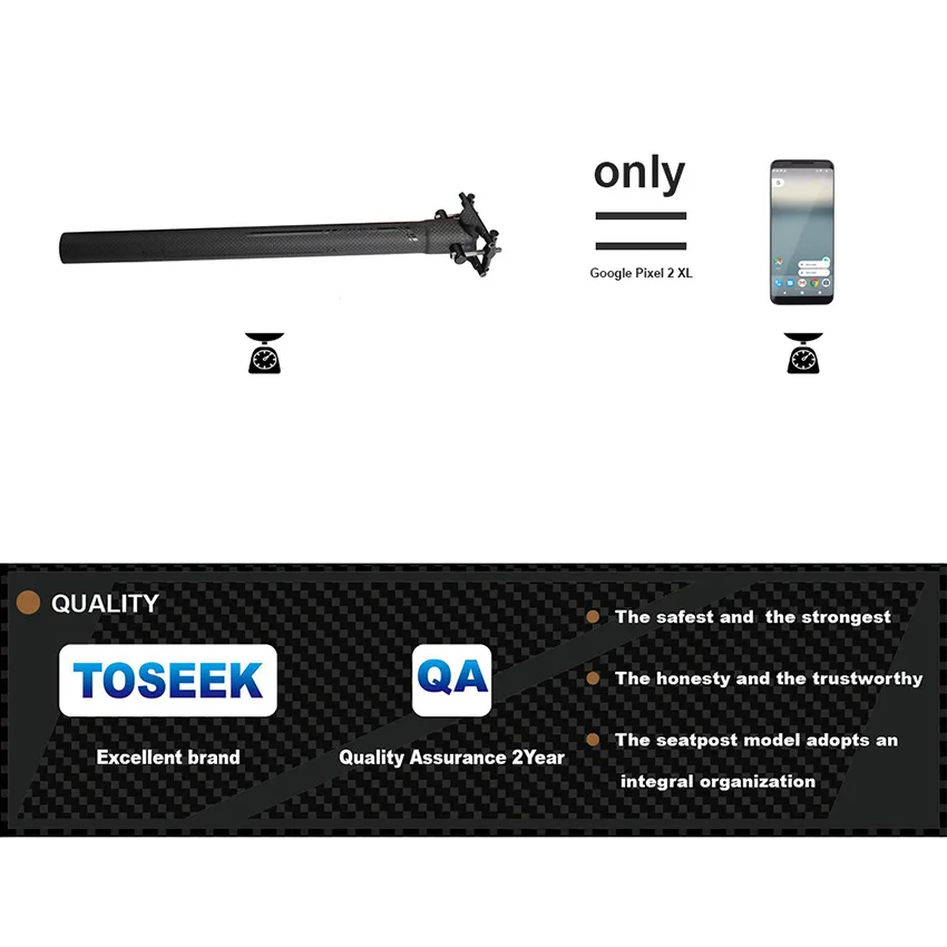 TOSEEK супер Светильник 160 г углерода подседельный штырь 27,2/30,8/31,6 Титан винты шоссейный велосипед MTB подседельный штырь для горного велосипеда, матовая отделка велосипедных Запчасти