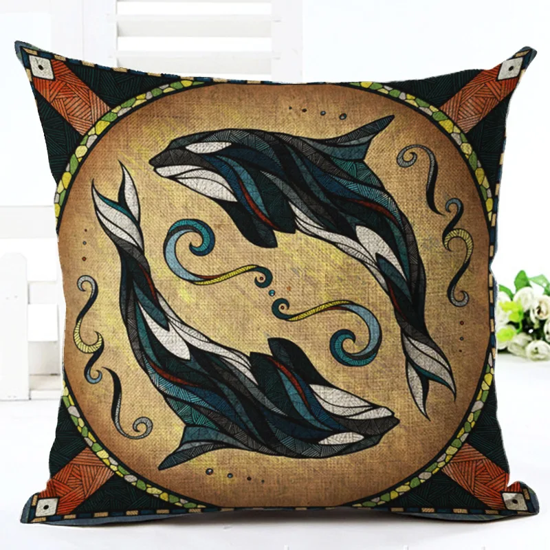 Дикие животные хлопок лен наволочка на подушку Акварель кресло и талия