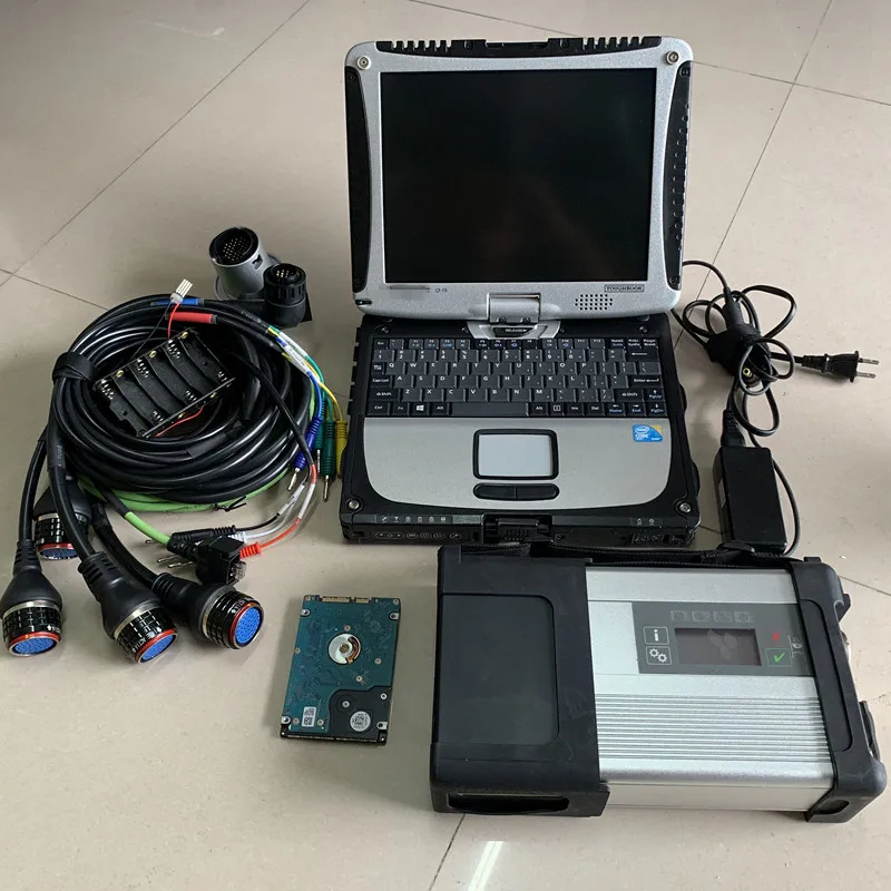 

2021.09v hdd for mb star diagnosis system mb sd c5 with laptop cf-19 military toughbook i5cpu installed well ready to work