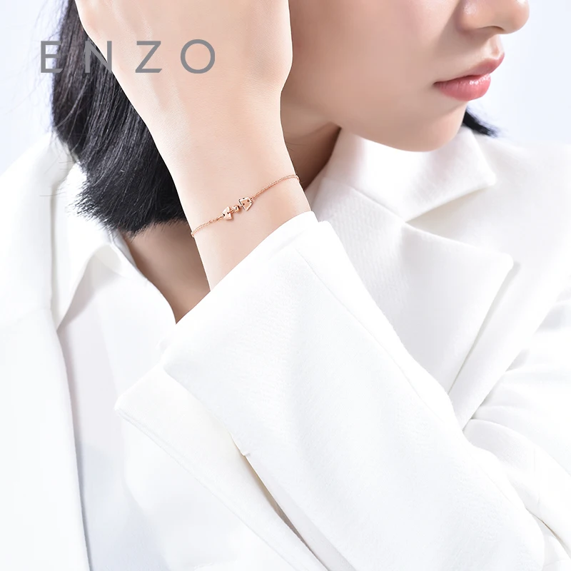 Pure 18K Rose Gold Bracelet For Women Miss Girls Gift Female Fine Jewelry Genuine Real Solid Chain Upscale New Party Trendy | Украшения и