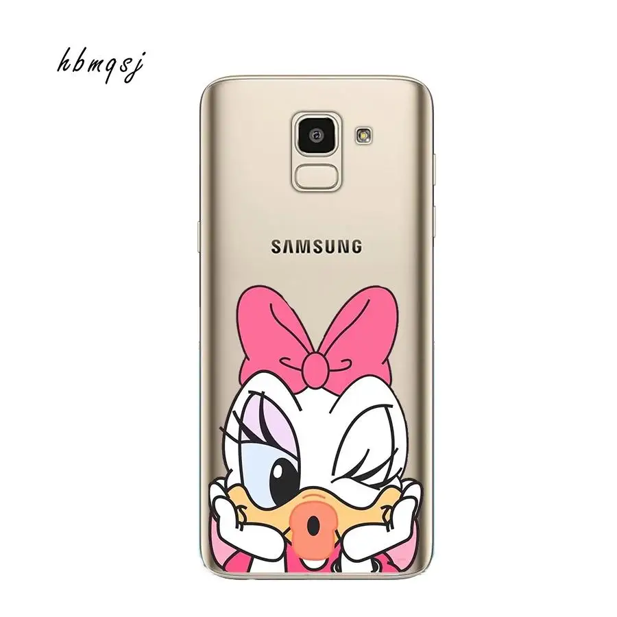 Cartoon for Samsung galaxy j6 2018 case silicone soft tpu Stich Minnie Miki cute mobile phone back cover |