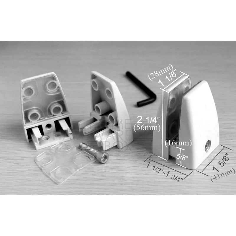 Серебряная пара настенных креплений arcrylic держатель знака настольный экран